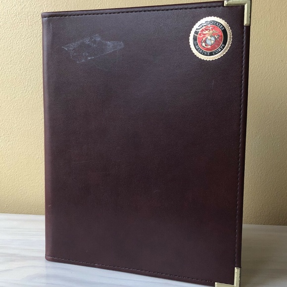 Vintage Hazel America’s Case Maker Leather Business Portfolio Notepad 9.5x12.25" - Picture 1 of 12